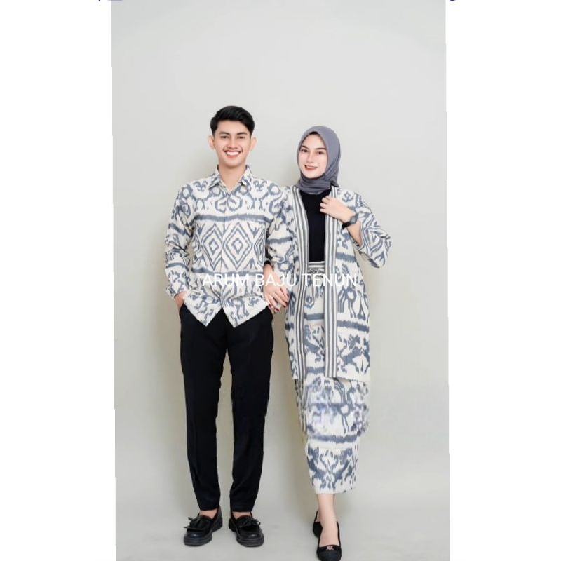 batik kebaya couple tenun baju kondangan outfit madam white ootd pasangan