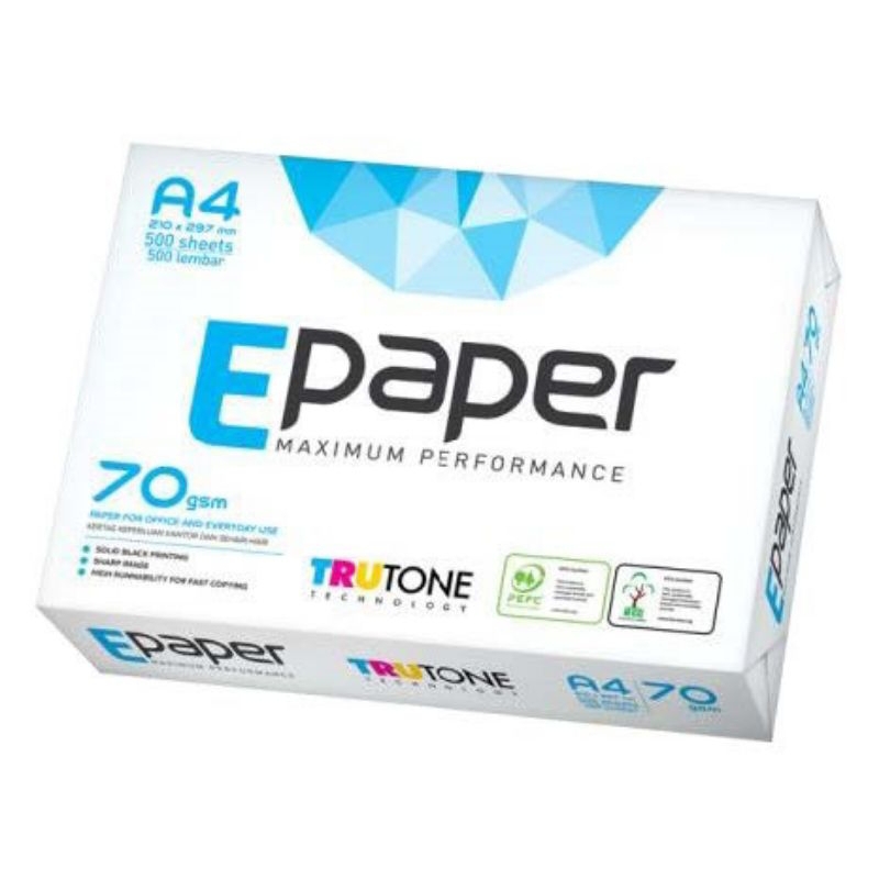 

Kertas HVS A4 e-paper Epaper (1 RIM - 500 Lembar)