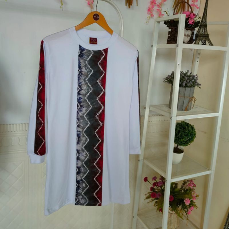 kaos tunik sasirangan