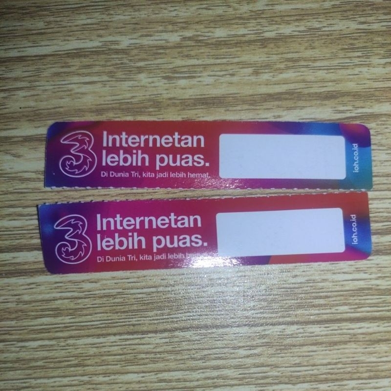 Voucher Tri Kosong/Zero Bahan Injek voucher Tri