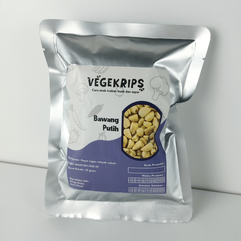 

2Xbtygneal Sakha Snack ) Keripik Bawang Putih 25 Gr Aluminium Foil