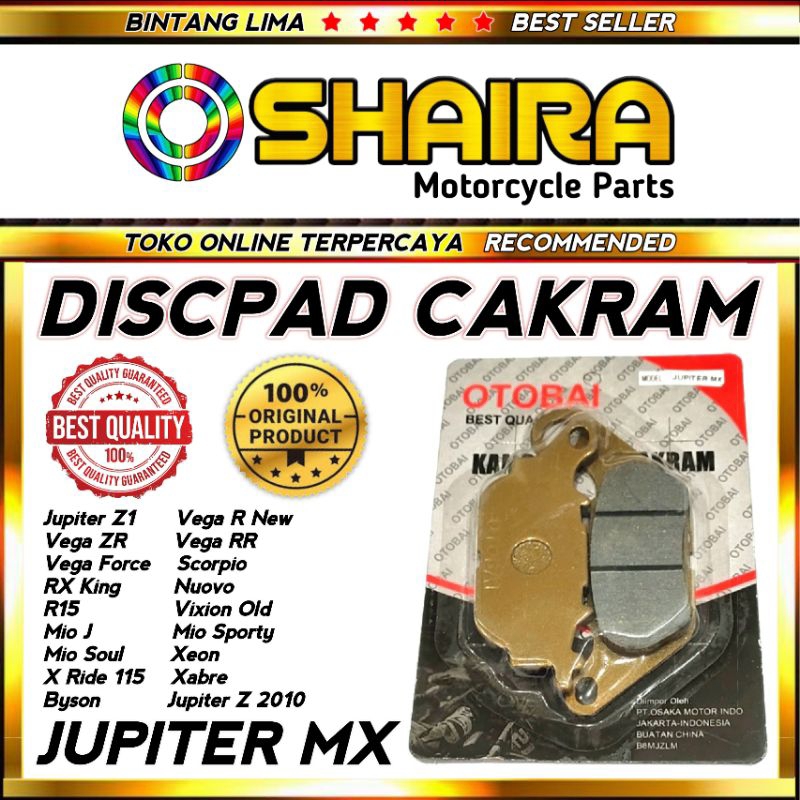 DISPAD/KAMPAS REM DEPAN JUPITER MX/MIO SPORTY/VIXION/VEGA ZR/BERKUALITAS KAMPAS REM DEPAN MIO SPORTY