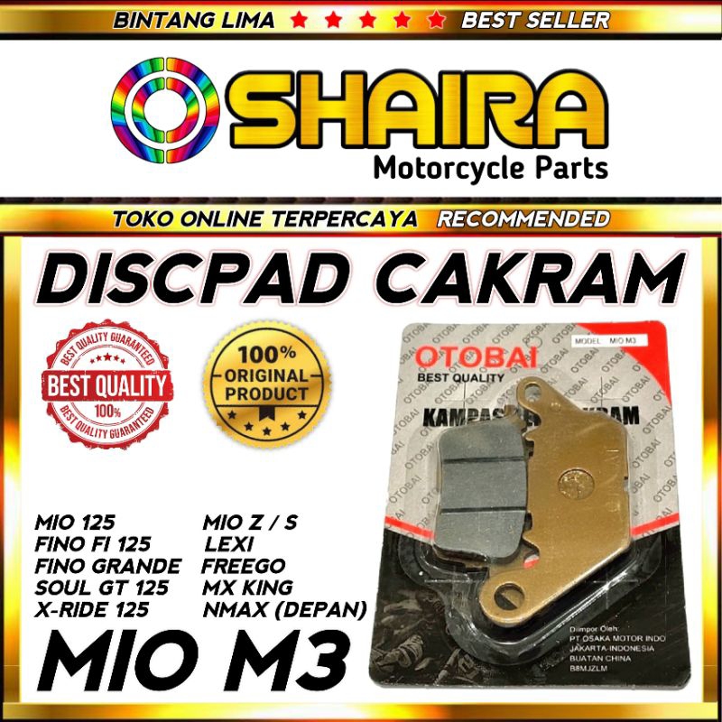 DISCPAD/DISPAD/KAMPAS REM DEPAN MIO M3/MIO Z/DLL/KUALITAS TERJAMIN DISCPAD DEPAN MIO GT DISCPAD DEPA
