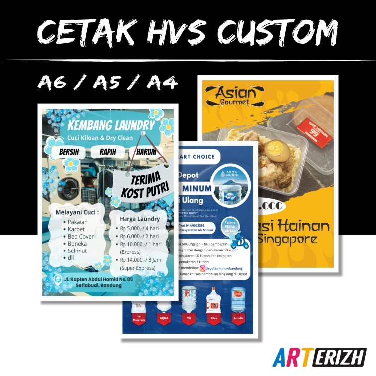 

[500 Lembar] Cetak Brosur Berwarna Ukuran A6 / A5 / A4 Kertas HVS 75 gsm