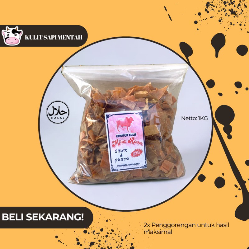 

Kerupuk kulit sapi asli mentah / krupuk rambak sapi / dorokdok / krecek 1kg dijamin enak