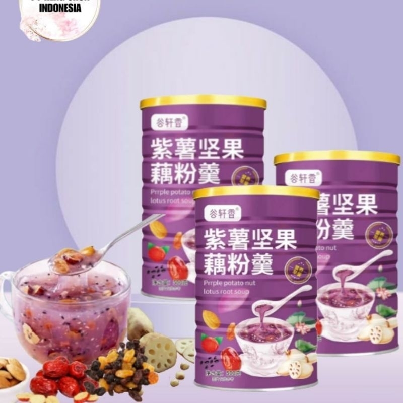 

OU FEN INDONESIA UBI UNGU KELADI TARO PURPLE POTATO NUT