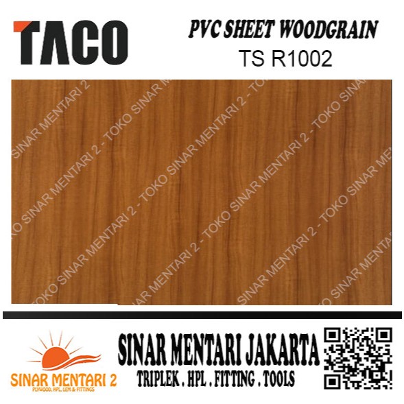 TACO SHEET PVC WOODGRAIN TS R1002