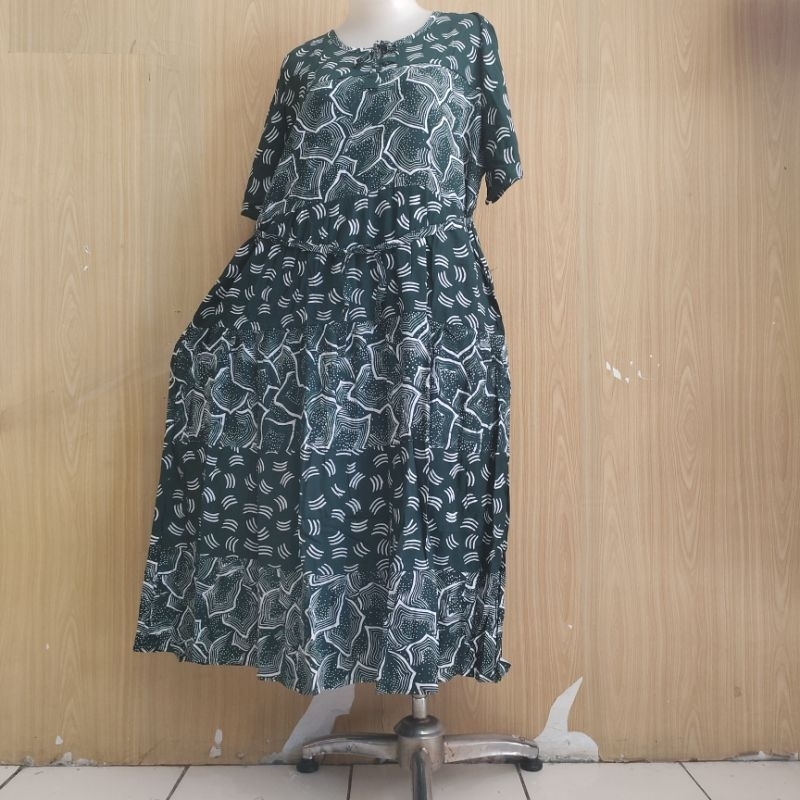 Batik Qonita Daster Clok Susun Halus