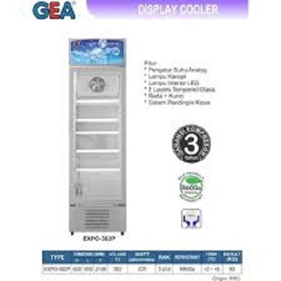 SHOWCASE/DISPLAYCOOLER/GEA/5RAK/382LITER/EXPO-382P