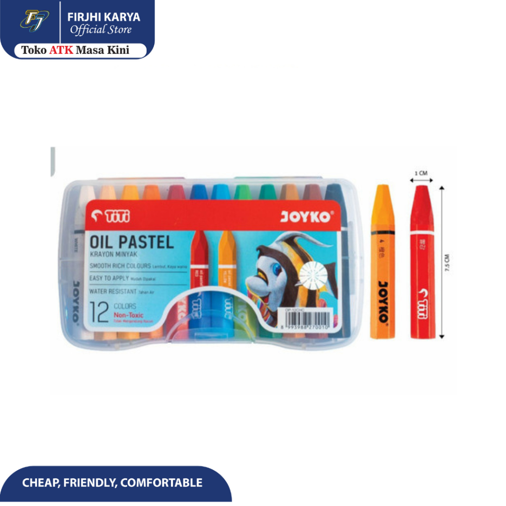 

OIL PASTEL JOYKO 12 WARNA