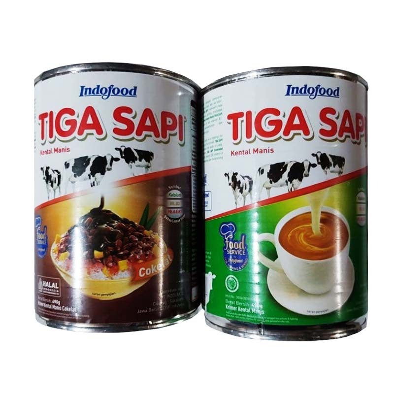 

Indofood Tiga Sapi 490 gr Susu Kental Manis