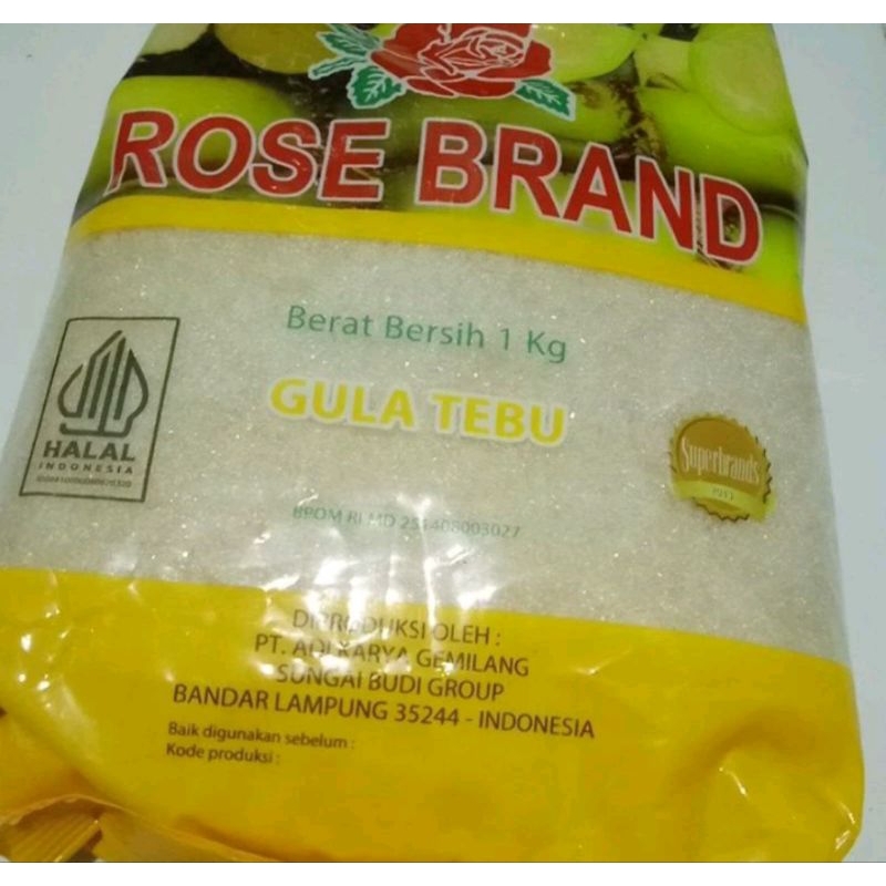 

gula rose brand 1kg/ gula murni/ gula premium all varian