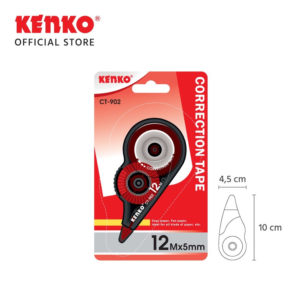 

ENKO CORRECTION TAPE / PITA KOREKSI / KOREKSI PENA CT-902 - CORRECTION TAPE KENKO CT 902