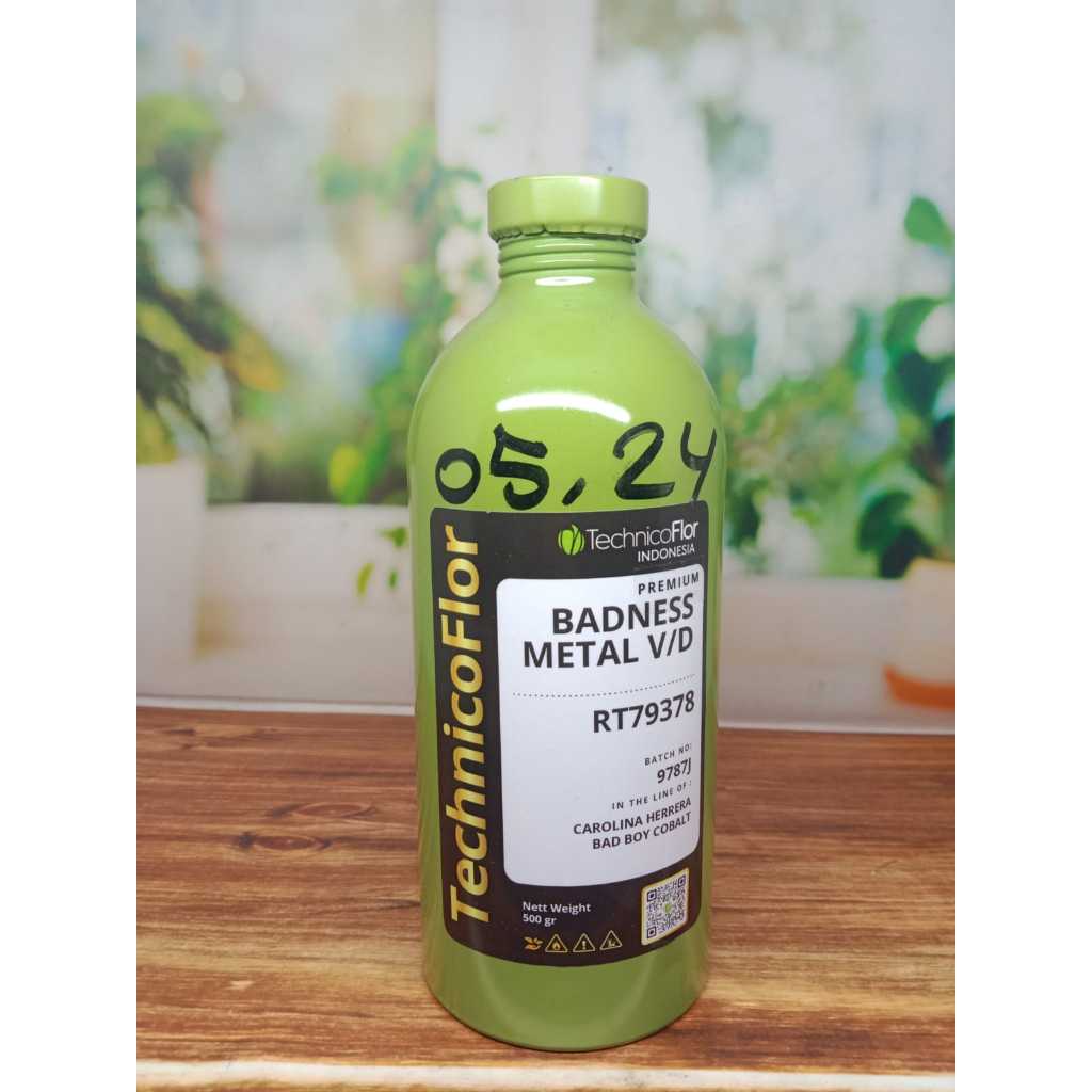 BADNESS METAL BIBIT PARFUM SEGEL 500 PRODUK TFI ( CH BAD BOY COBALAT ) PREM