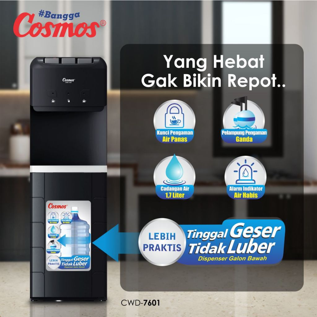 Cosmos Standing Dispenser CWD-7601 Galon Bawah