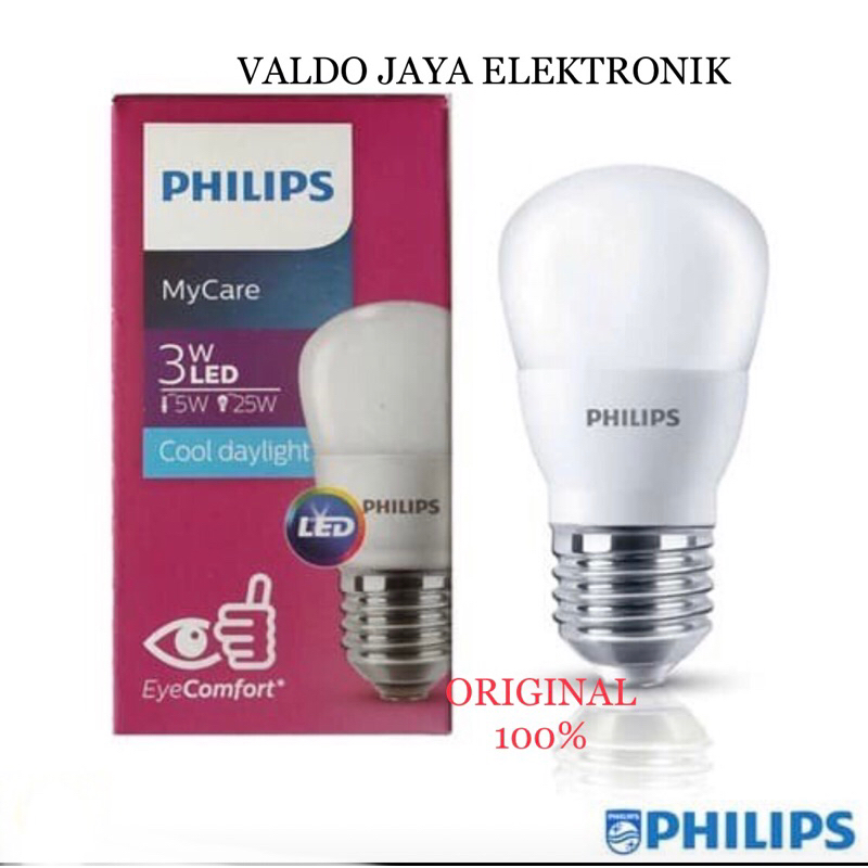 PHILIPS LED MYCARE 3W Bohlam LED Philips 3W LED BULB