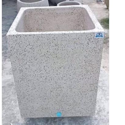 Bak mandi teraso kotak model terbaru dan solid terasso pecahan marmer terazzo