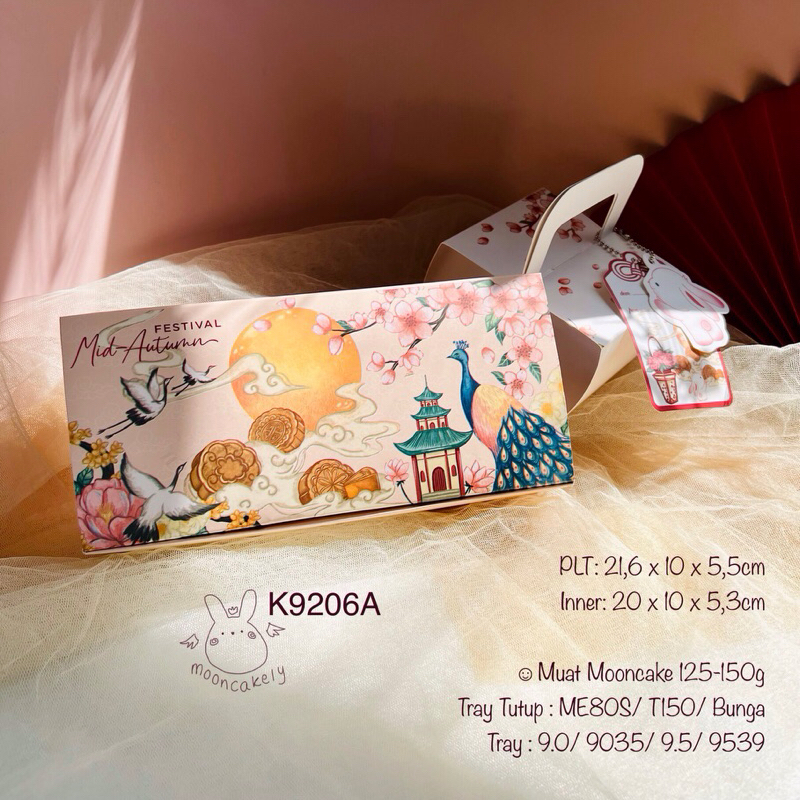 

Kotak Mooncake K9206A Dus Sincia Box isi 2 125g-150g| K92