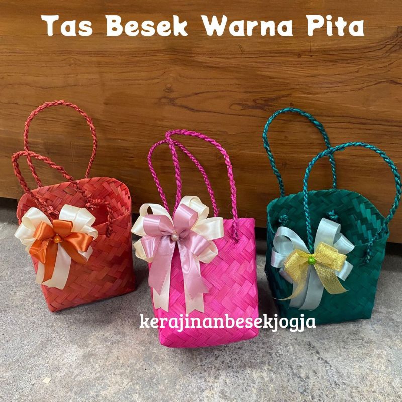 

TAS BESEK KUE KERING 15X15 T 18CM WARNA PITA | tas cantik hamper bingkisan parsel cantik hantaran kue