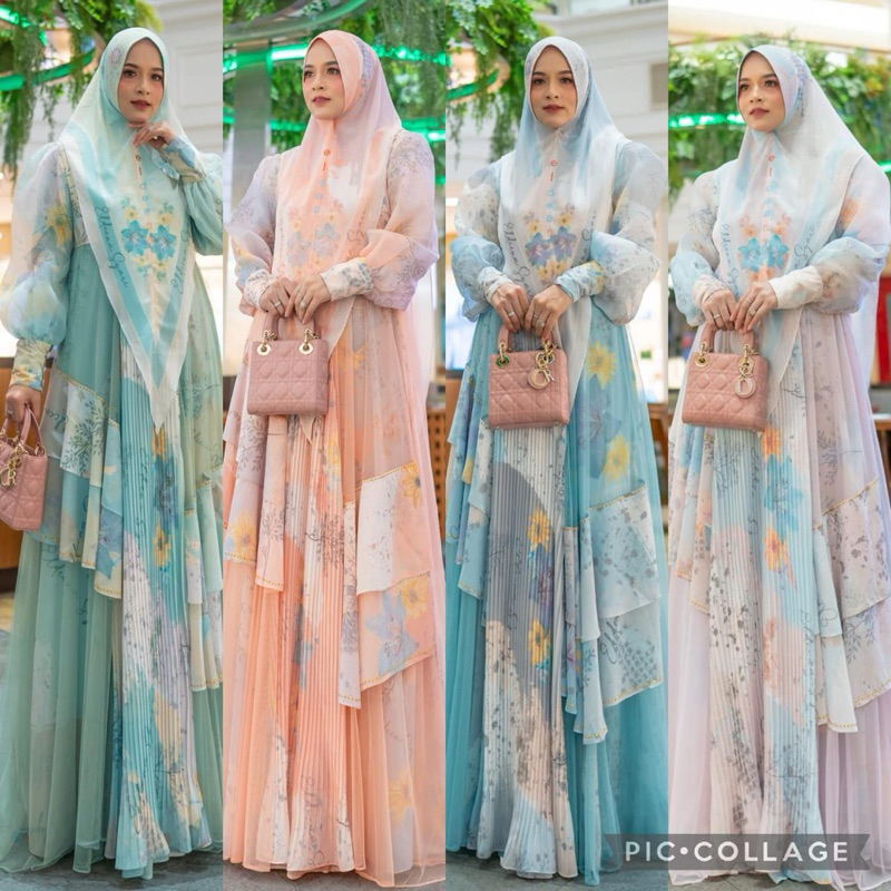Original Eldeena Syari CARONA SERIES | GAMIS | SYARI