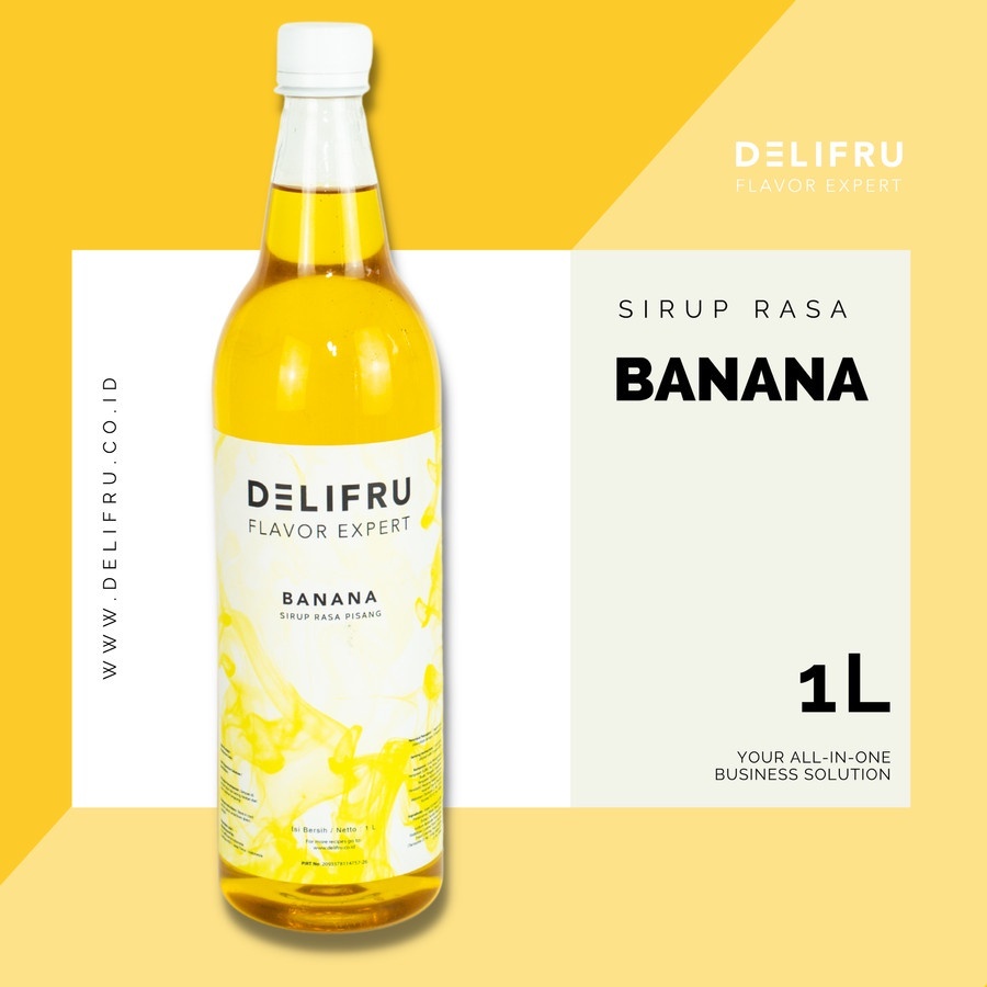 

Delifru Syrup Banana - Sirup Pisang 1 Liter