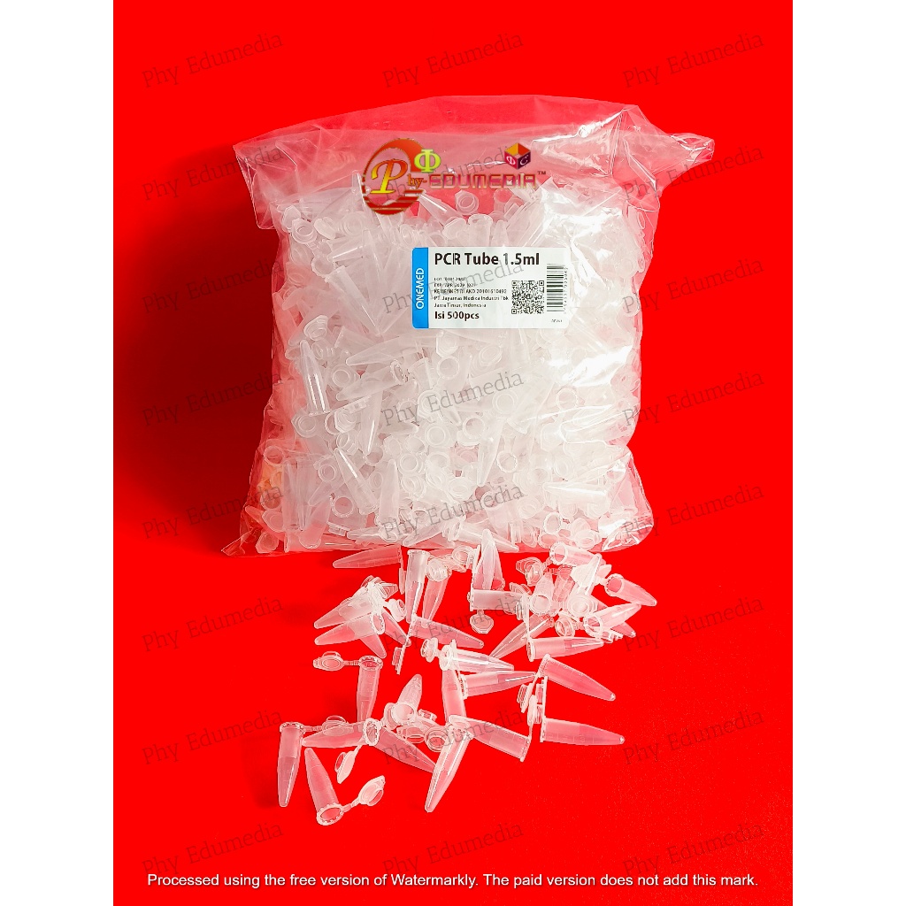 Microtube 1,5ml / PCR Tube 1.5ml Isi 100 / PCR Tube Falcon Eppendorf 1,5ml Per 100pcs Onemed