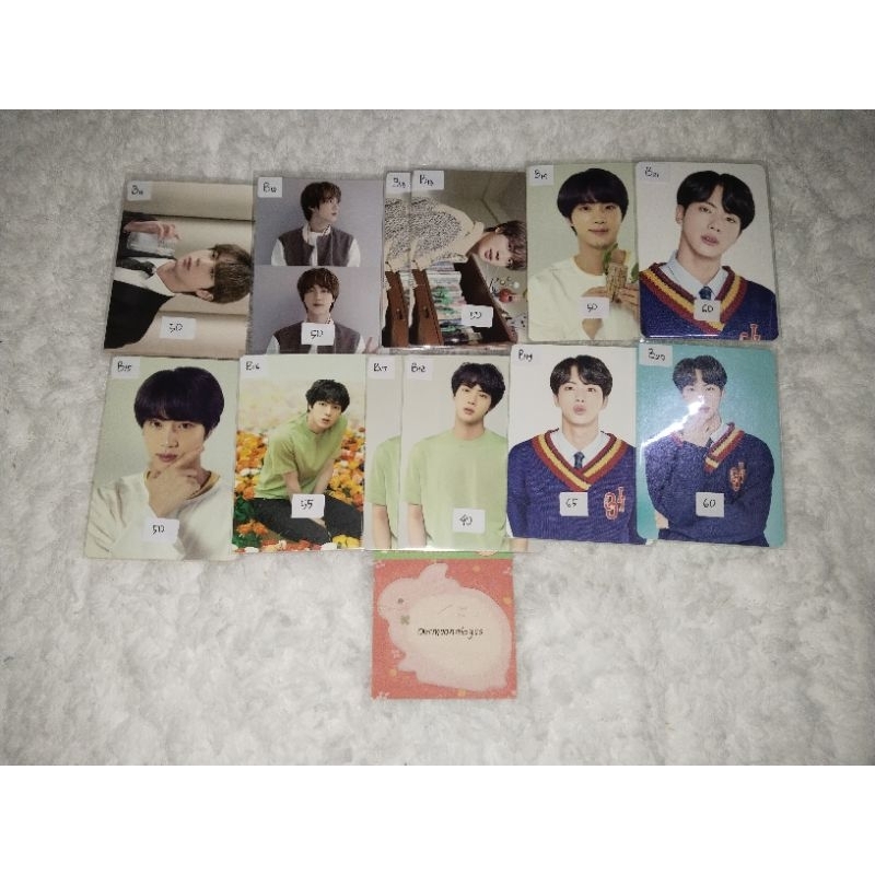 [BACA DESK] READYSTOCK PHOTOCARD OFFICIAL BTS JIN MPC MERCH BOX HEA LYS BUNGA
