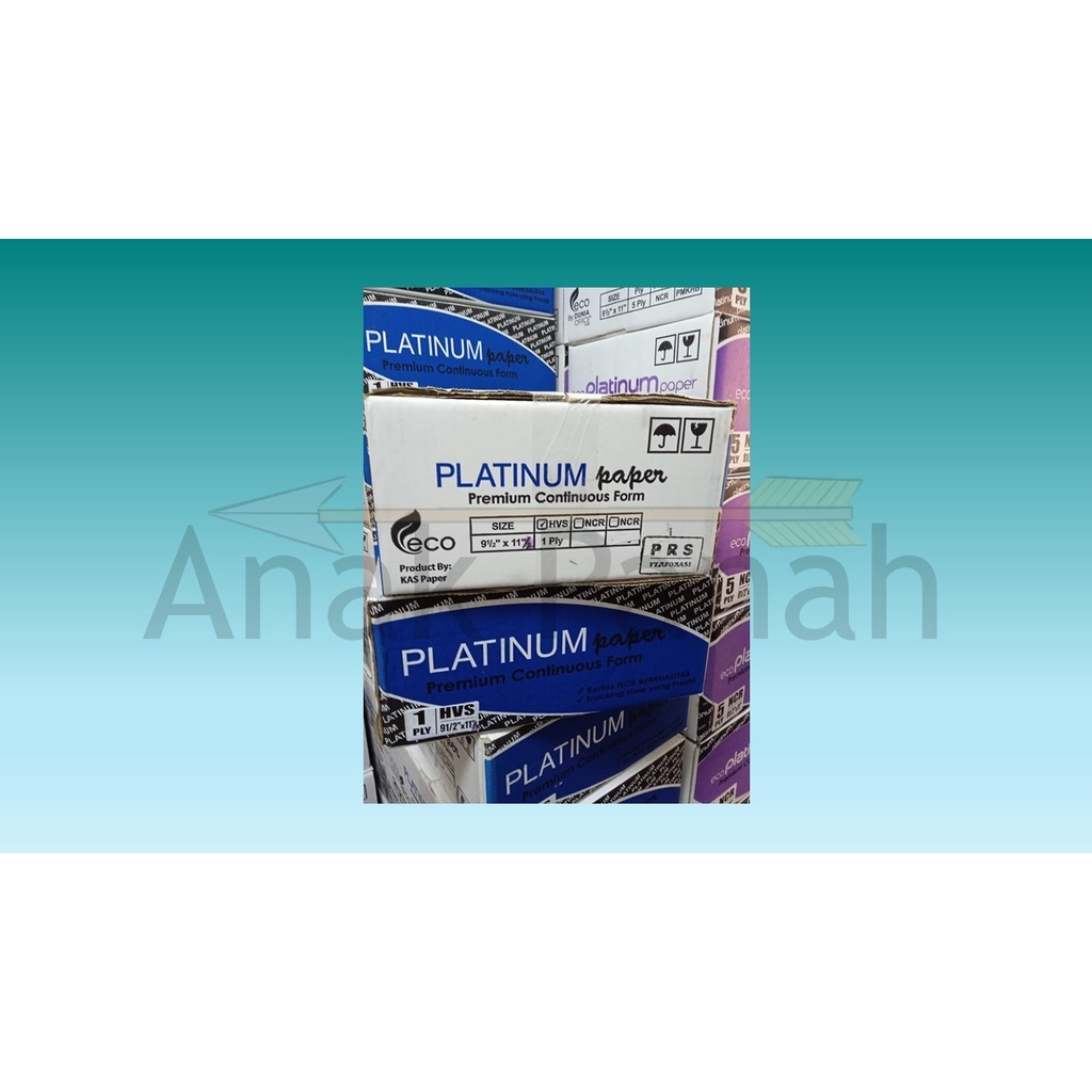 

Continuous Form Uk. 9.5" x 11"/2, 1 Ply NCR Bagi 2 Merk Platinum