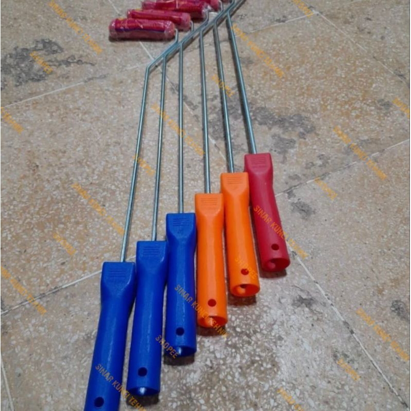 Kuas Rol Kapal Merah 4" inch / Kuas Rol Cat Tembok Gagang Panjang