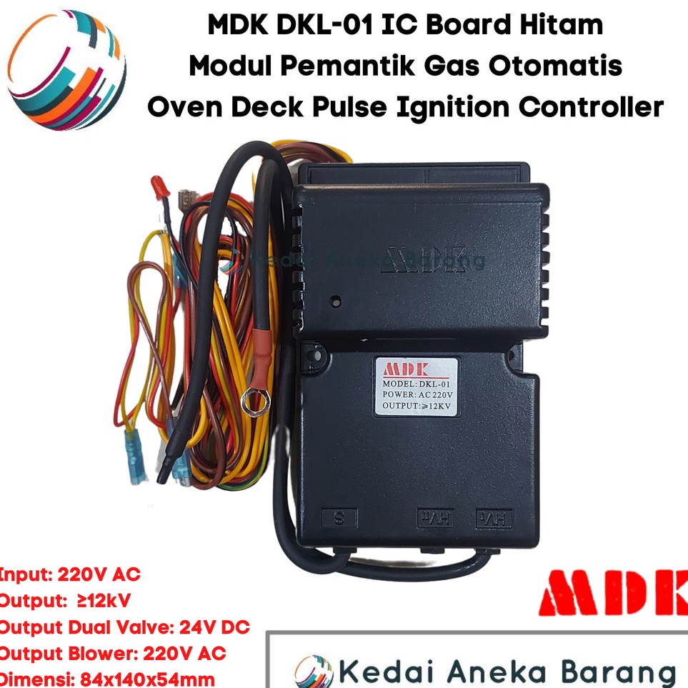 MDK DKL1 DKL1 Module Modul Pemantik Pematik Gas LPG ELPIJI Oven Deck Pulse Ignition Igniter Transfor