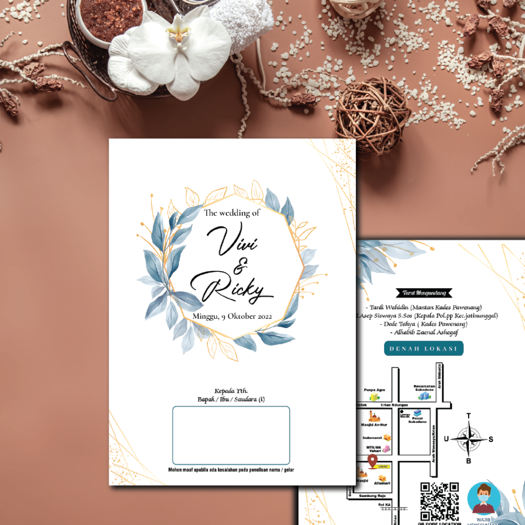 Surat Undangan pernikahan Free Undangan Website aestethic, vintage, elegan, unik, murah, mewah