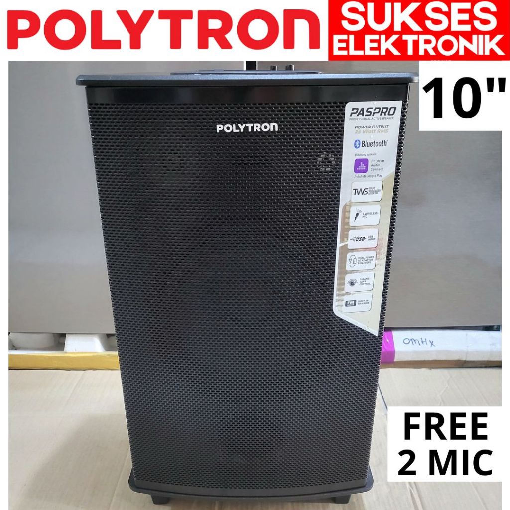 SPEAKER POLYTRON 10 IN PASPRO-10F7 XBR PORTABLE / SALON CA 10 F7 10F7 10IN PASS PRO BLUETOOTH