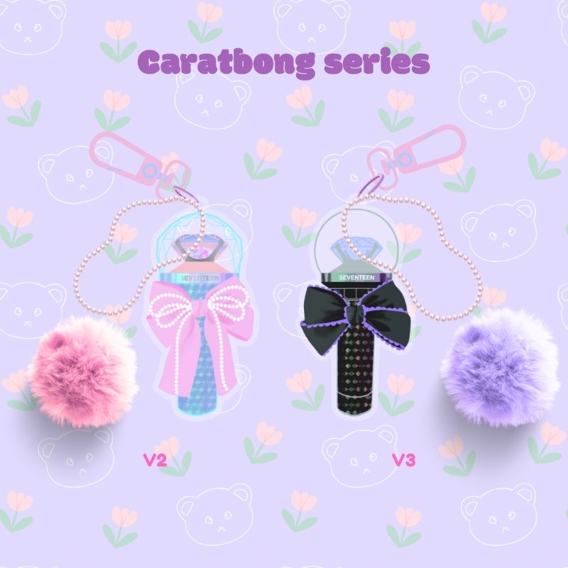 [bibity] Caratbong series epoxy glitter keychain / keyring /charm