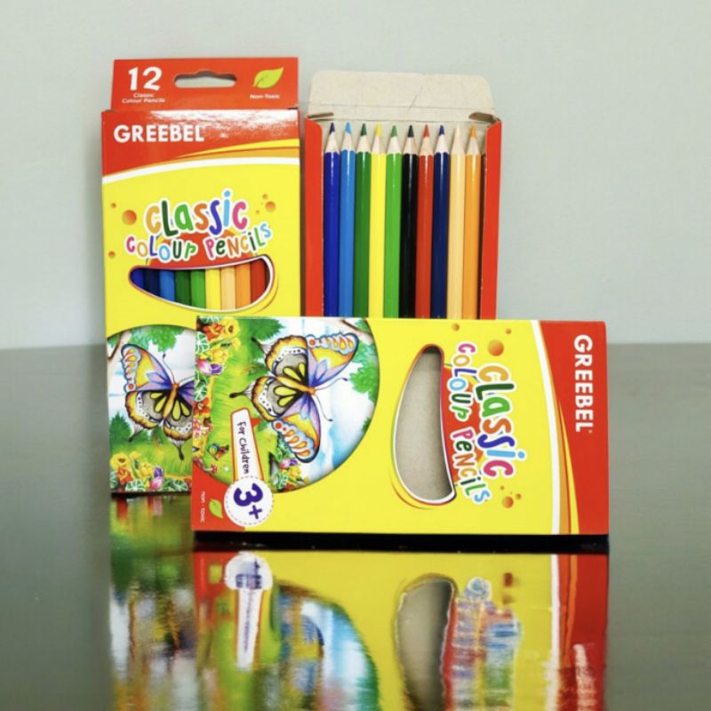 

Pensil warna Greebel panjang 12 warna Pensil warna bagus merk Greebel 12 warna panjang