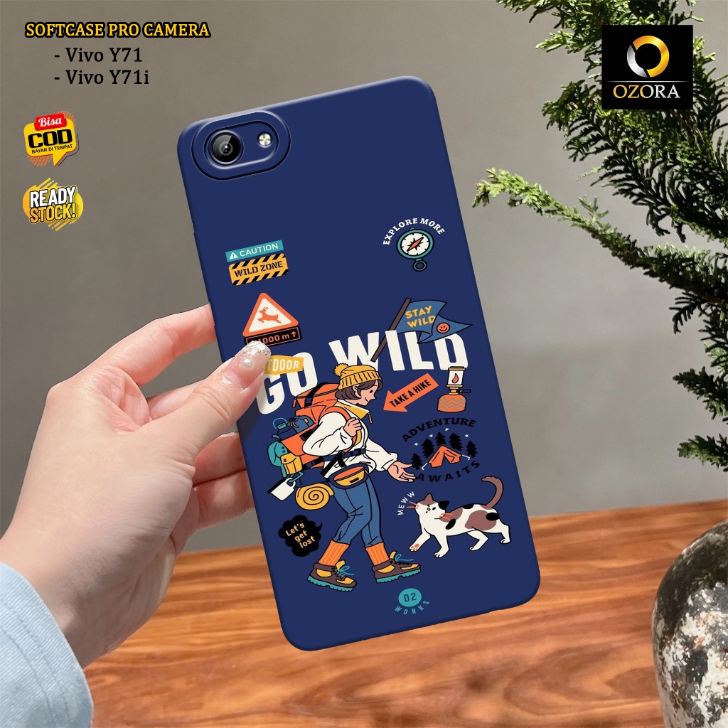 Case Vivo Y71 / Y71i Terbaru - OZORA - Aesthetic Case - Casing Hp Vivo Y71 / Y71i - Softcase Pro Cam