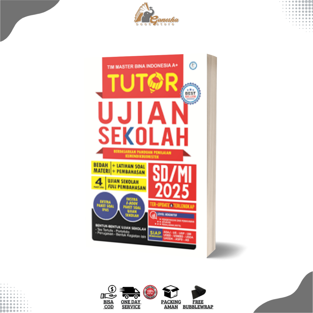 Buku Ujian SD Mi / Tutor Ujian Sekolah SD/MI 2025 – Berdasarkan Panduan Penilaian Kemendikbudristek