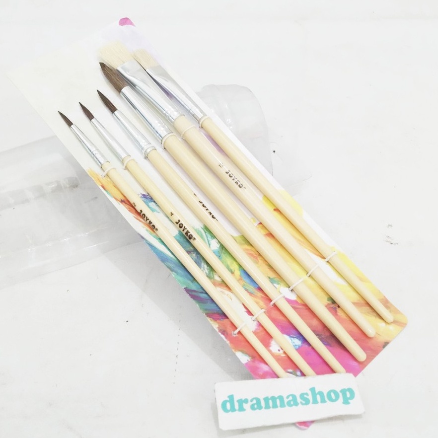 

KUALITAS OKE Kuas Lukis Cat Air Brush Paint set 6 pcs