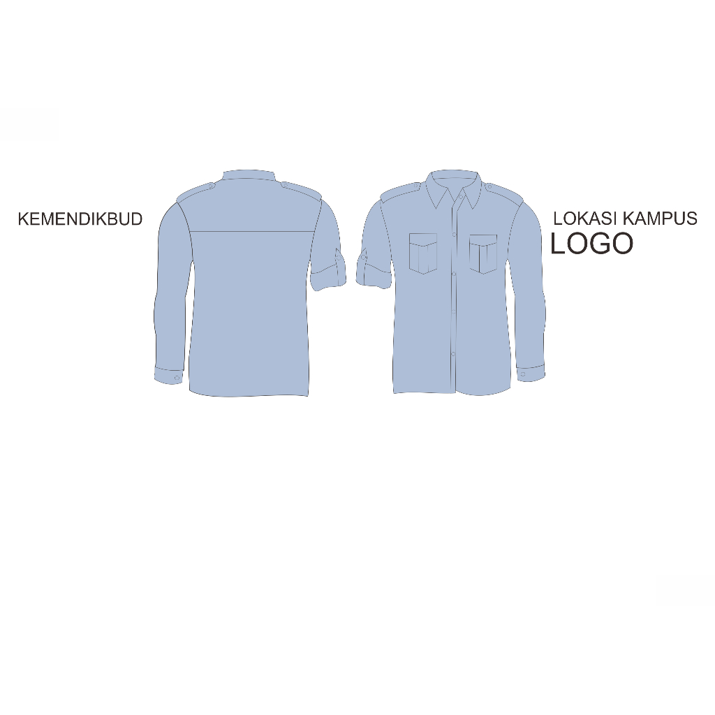 KEMEJA KULIAH kampus, seragam polije