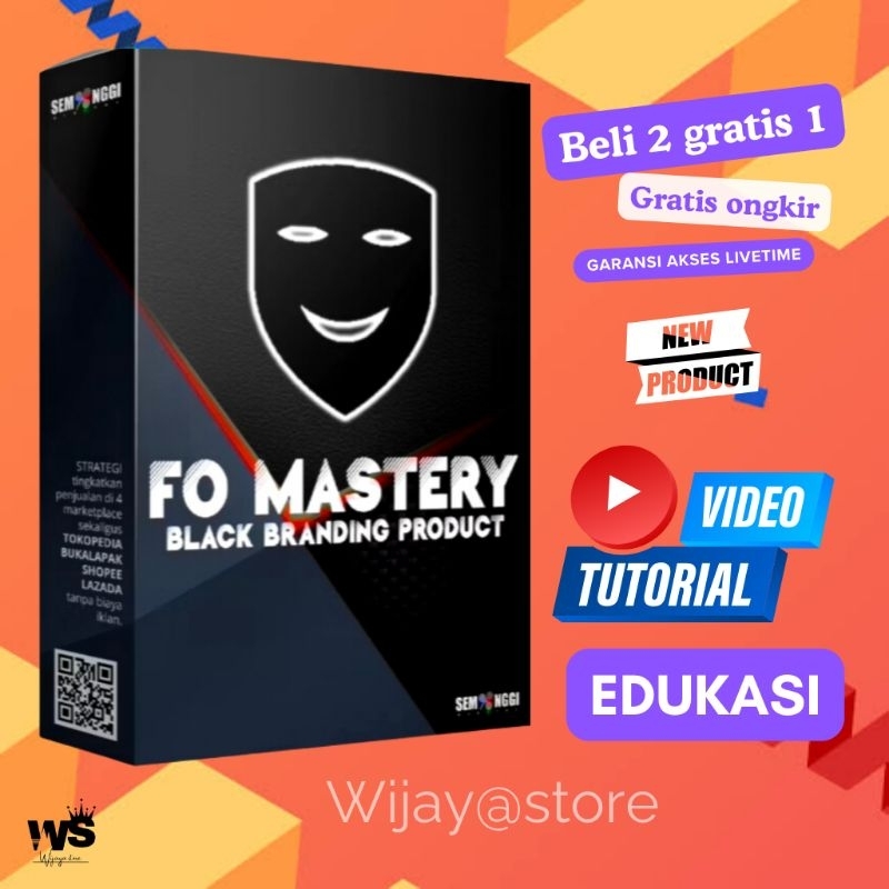 fake order FO MASTERY black randing produk ( berisi video edukasi )