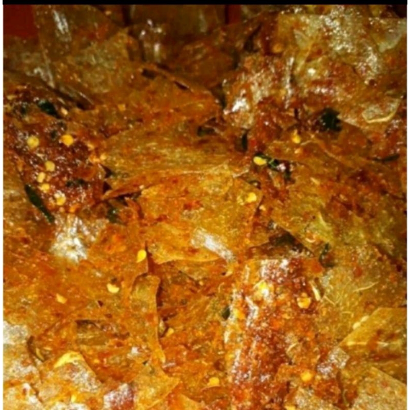 

Keripik kaca pedas daun jeruk 500gram