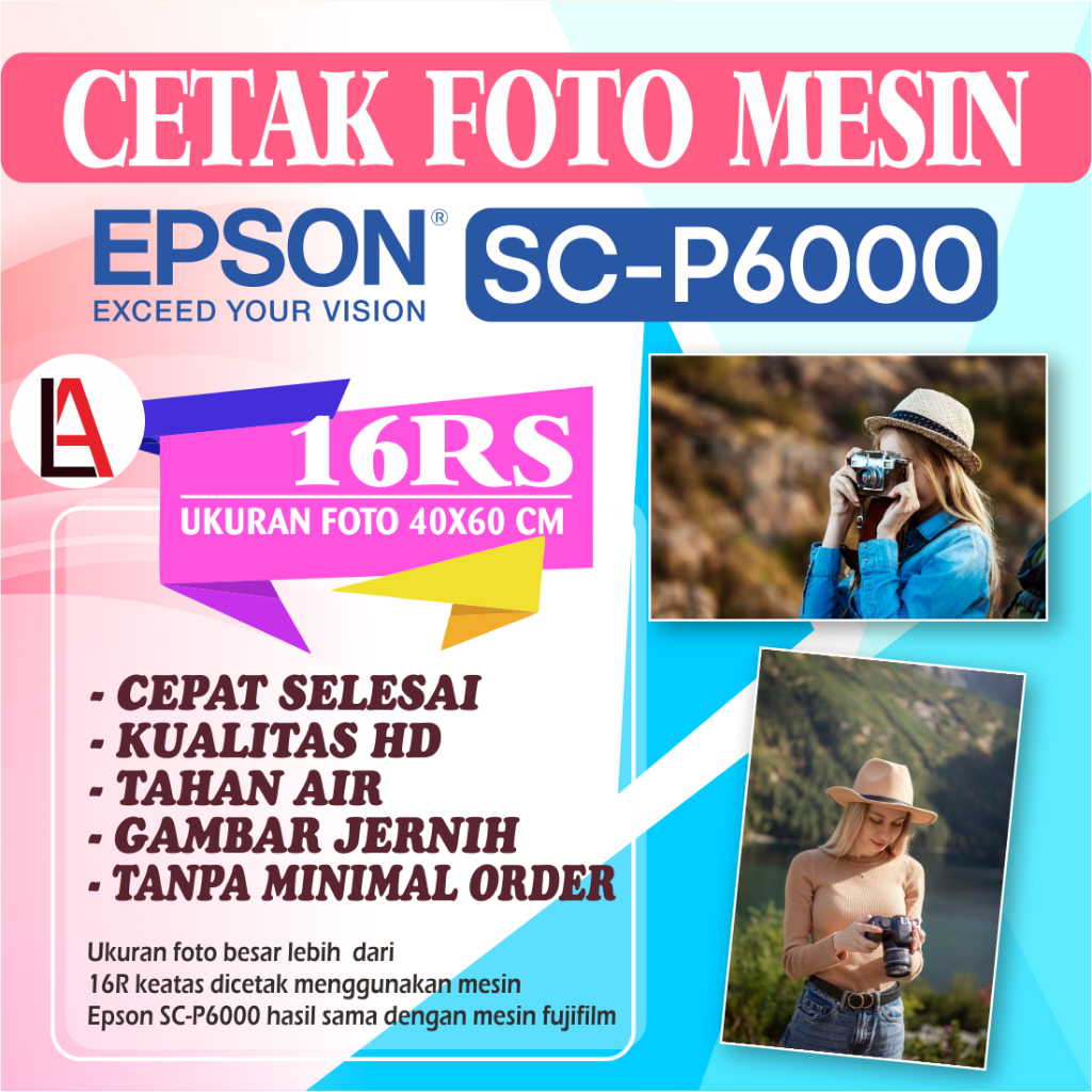 Cetak foto jumbo 16RS 40x60 foto wedding
