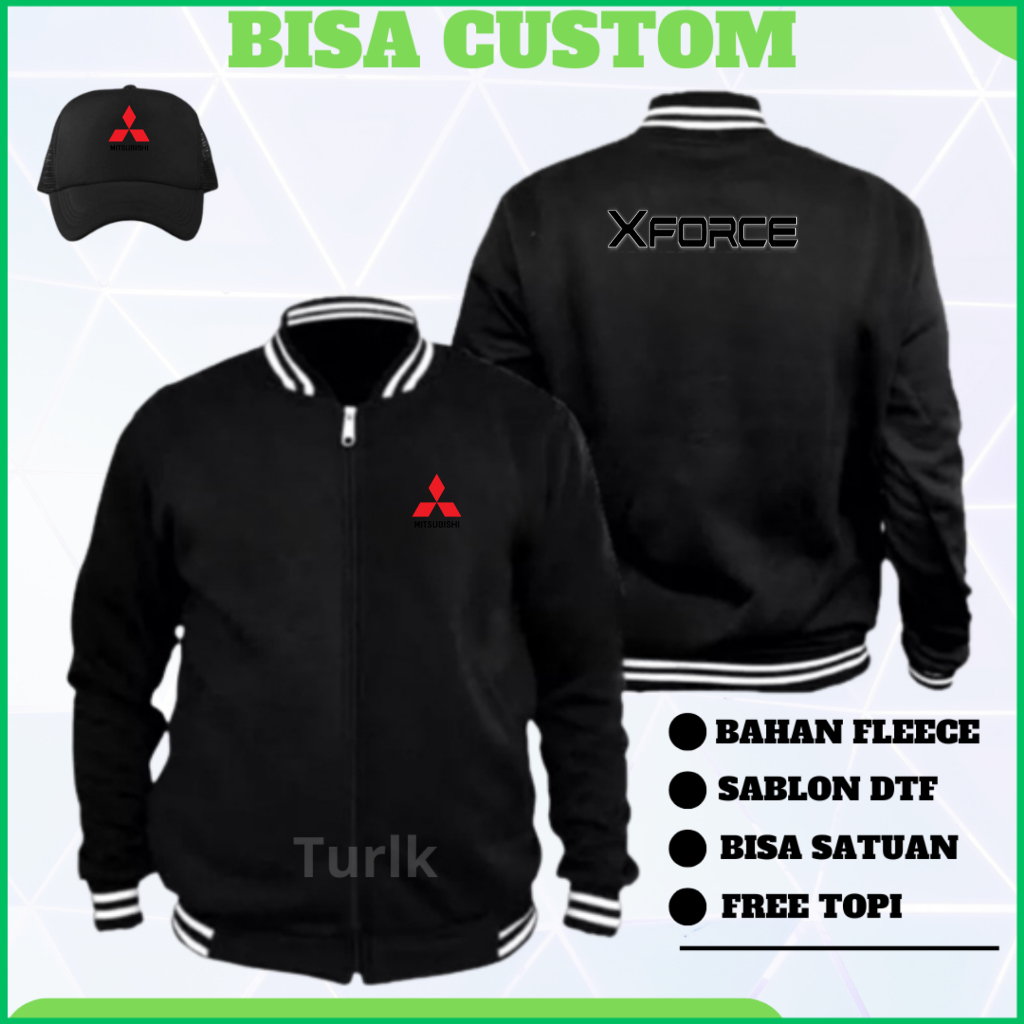 Jaket Mitsubishi Xforce Jaket Mobil Mitsubishi Xforce Varsity Custom