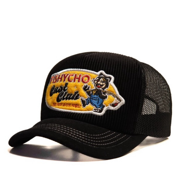 OP0 Fishycho Larry Throw Trucker Hat Black Edition