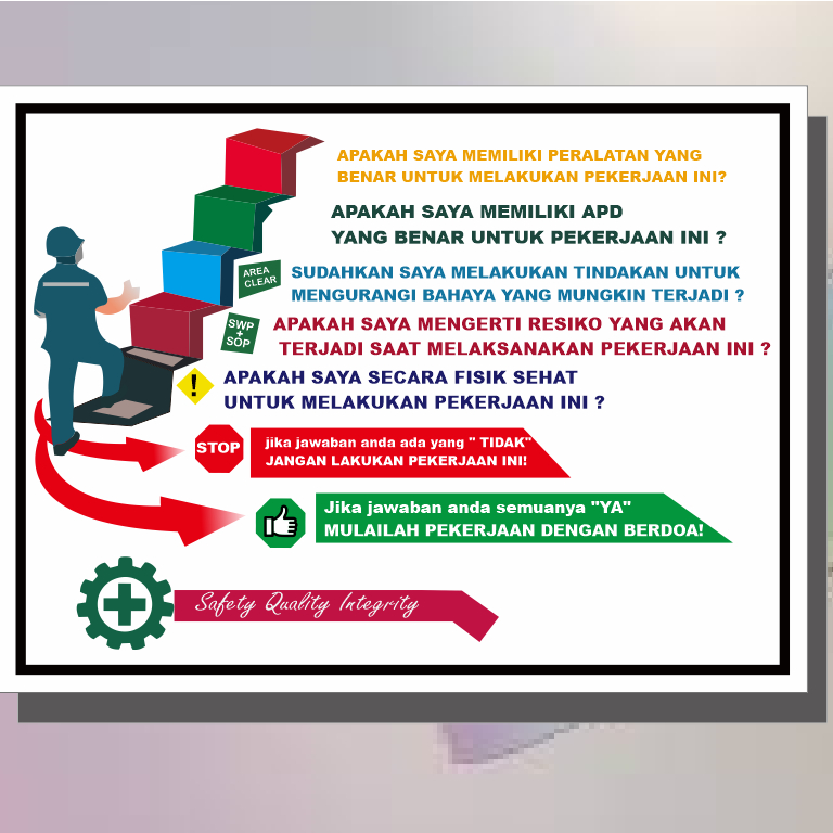 

Stiker LANGKAH MENUJU SELAMAT KERJA WATERPROOF