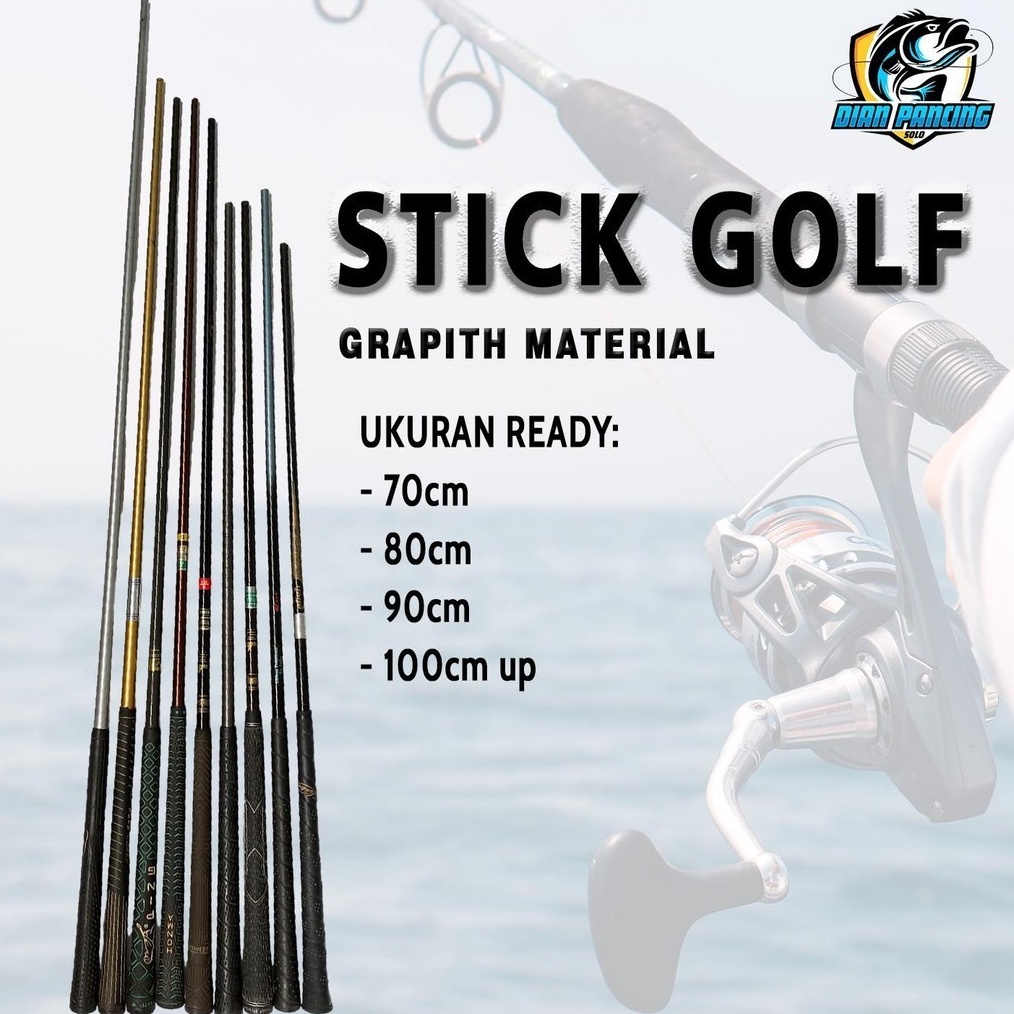 KODE Y9X STICK GOLF ASLI BAHAN PANCING BESUTAN BAHAN CARBON