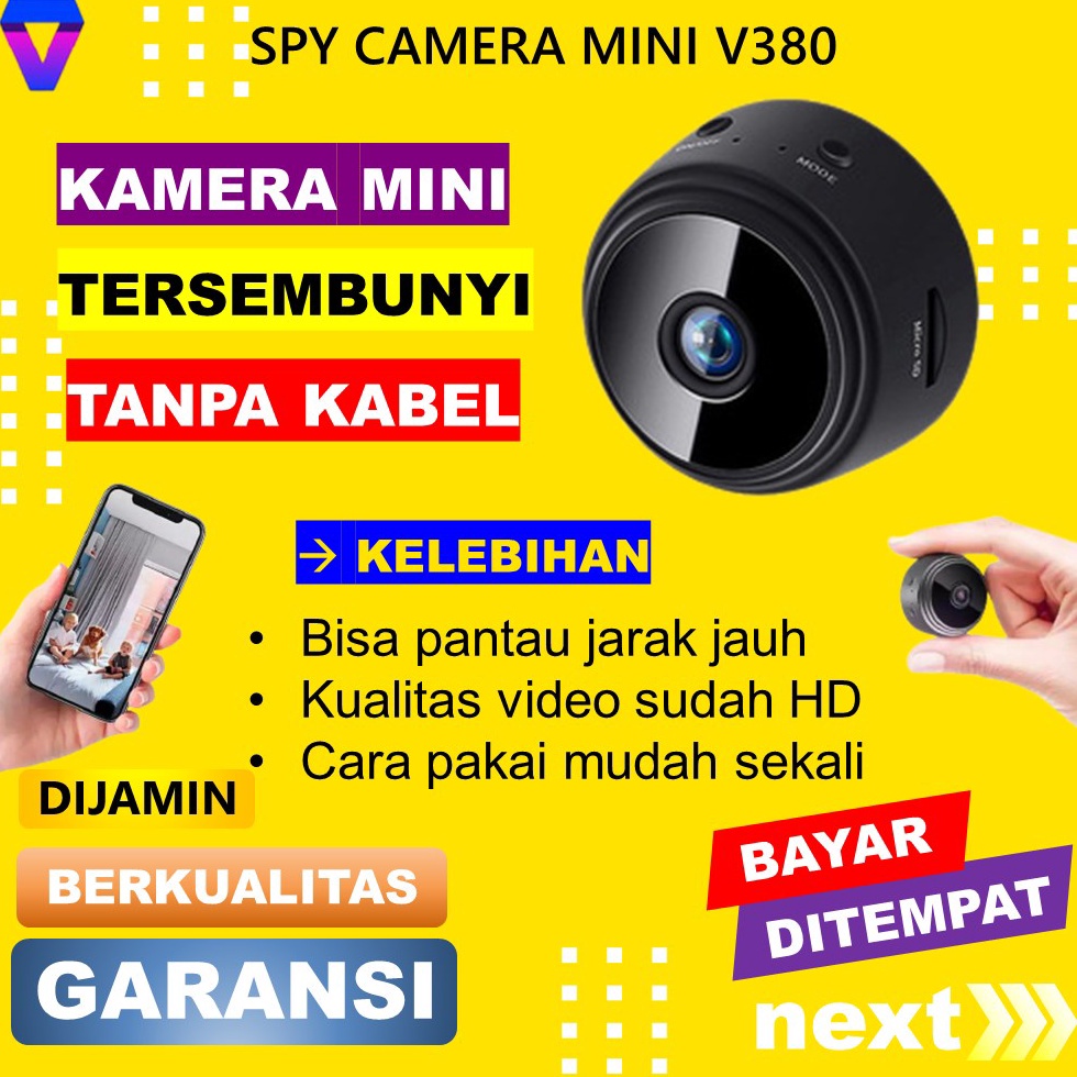 KODE R24S KAMERA CCTV MINI TERSEMBUNYI TANPA KABEL SPY CAMERA PENGINTAI KECIL WIRELESS SPYCAM HIDDEN