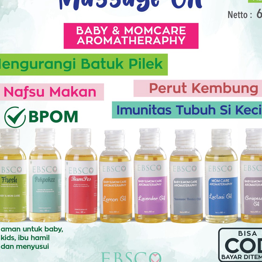 

KF7 MINYAK PIJAT BAYI BABY OIL AROMATHERAPHY AROMATERAPI ANAK KIDS MASSAGE TELON BALUR PIJAT MURNI HERBAL EBSCO