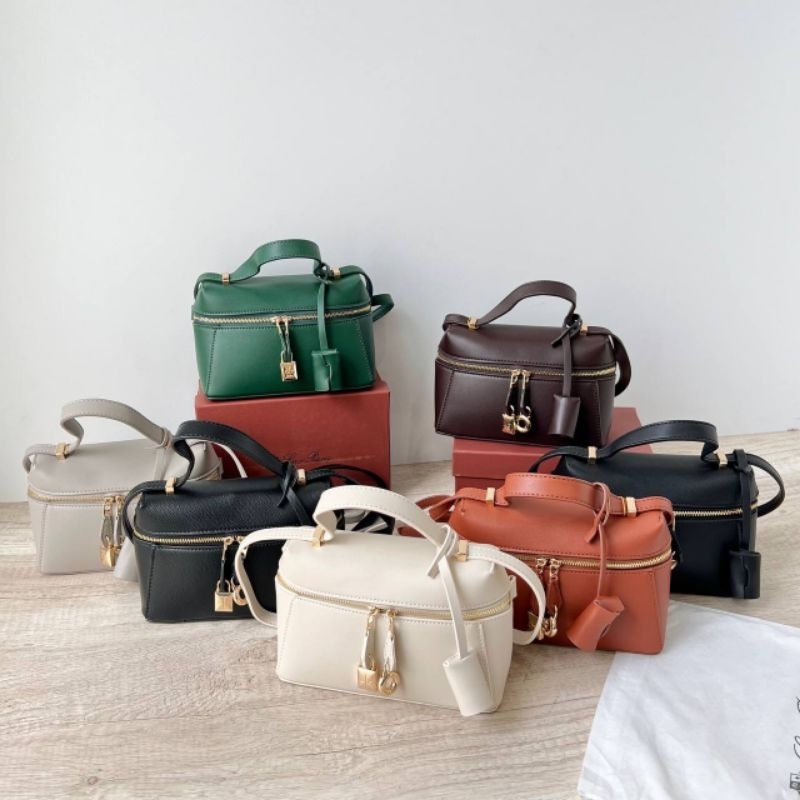 PROMO SALE Tas selempang loro hitam glossy putih coklat hijau abu burgundy clay orange