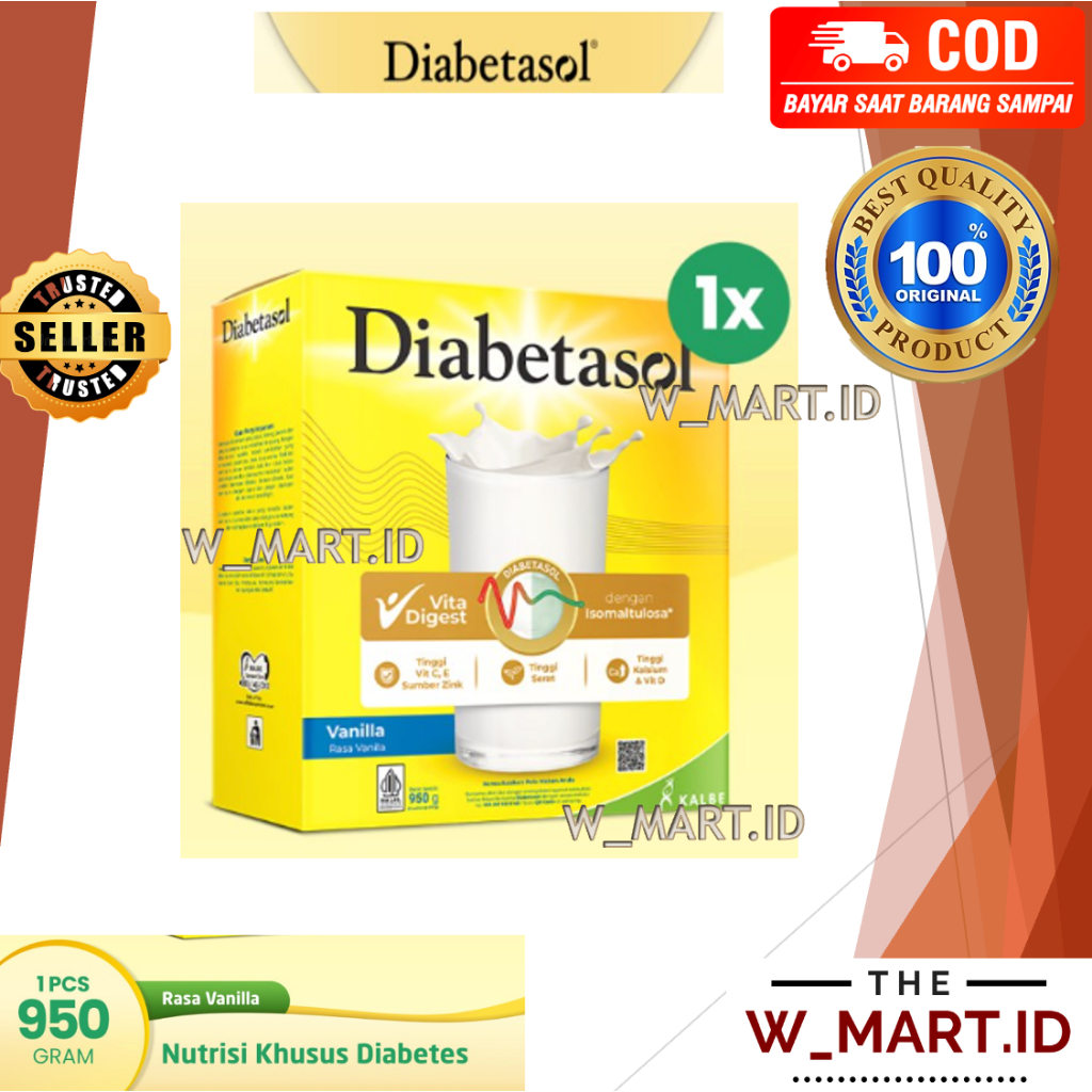 

DIABETASOL SUSU DIABETES NUTRISI JUMBO VANILA VANILLA 950 GR