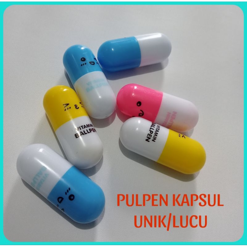 

PENA KAPSUL PULPEN KAPSUL VITAMIN LUCU UNIK PULPEN BENTUK MAINAN MAINAN PULPEN